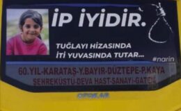 Narin Cinayetine Gaziantep’te Manidar Mesaj