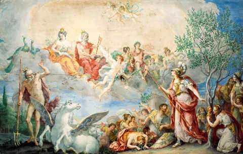 Giovanni Battista Mengardi, Athena Poseidon ile Atina için Mücadele Ediyor, 1780