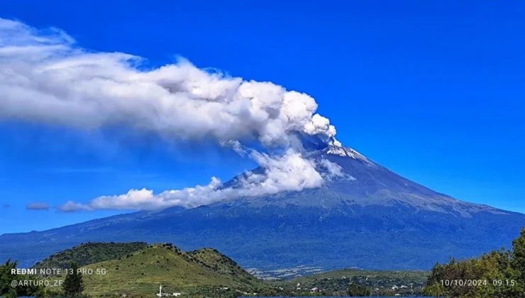 Meksika’daki Popocatépetl Yanardağı’nda Büyük Patlama
