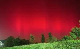 Kırmızı Aurora Borealis Ukrayna’nın Odessa Bölgesi’nde Görüldü