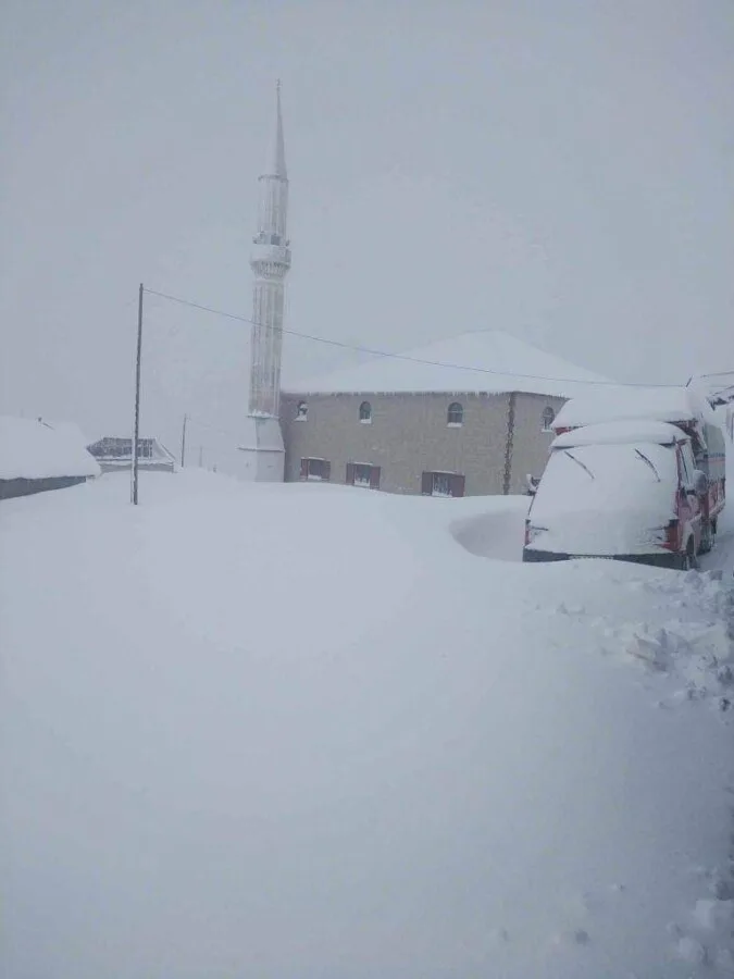 Trabzon Ağaçbaşı Yaylası’nda Yoğun Kar Yağışı Erken Gelen Kış, Doğa ve Yerel Yaşam Üzerinde Etkili Oluyor (4)