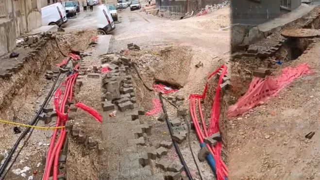 Şanlıurfa’ya kış geldi ama kazılar bitmedi! Sokaklar ‘Survivor’ parkuru gibi
