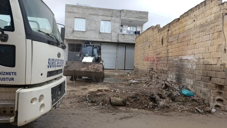 Suruç Belediyesi’nden Kanal Caddesi’nde Temizlik ve Kazı Çalışması
