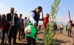 Kilis’te 11 Kasım Milli Ağaçlandırma Günü’nde Fidanlar Toprakla Buluştu