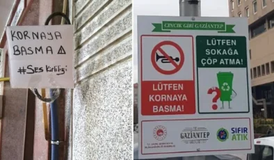 Gaziantep’te Korna Yasakları ve Gürültüye Karşı Adım: “Cıncık Gibi Gaziantep” Projesi
