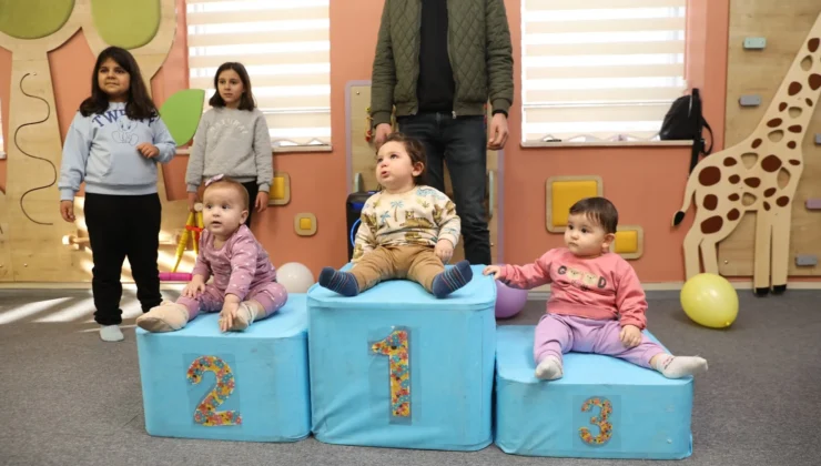 Gaziantep Bebek Kütüphanesi Emekleme Yarışması Renkli Görüntülerle Yapıldı