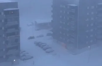 Grönland’da Kar Fırtınası! Hayat Durma Noktasına Geldi…