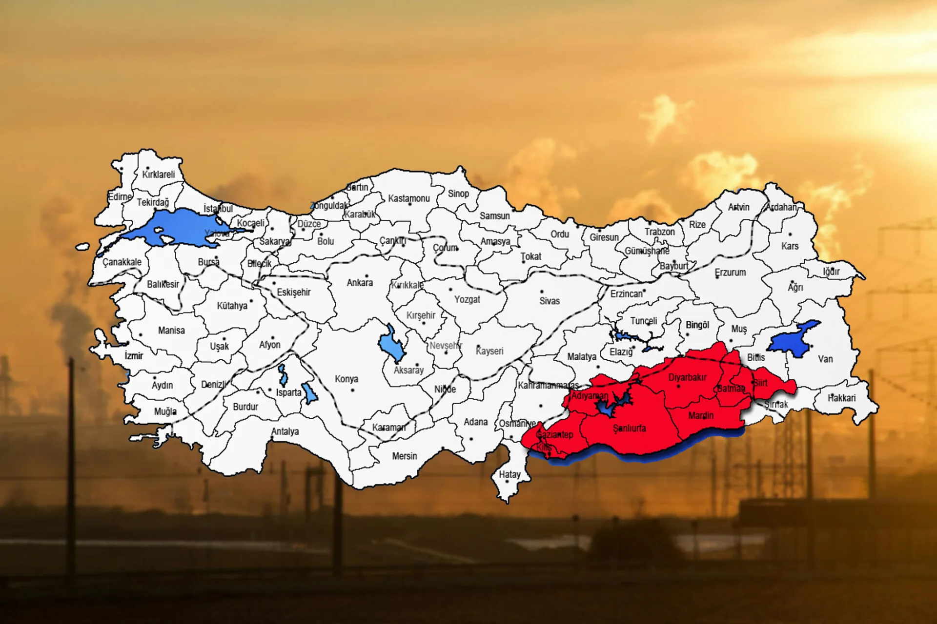 Güneydoğu Anadolu’da Hava Kalitesi: Kilis Temiz, Büyük Şehirler Orta Seviyede