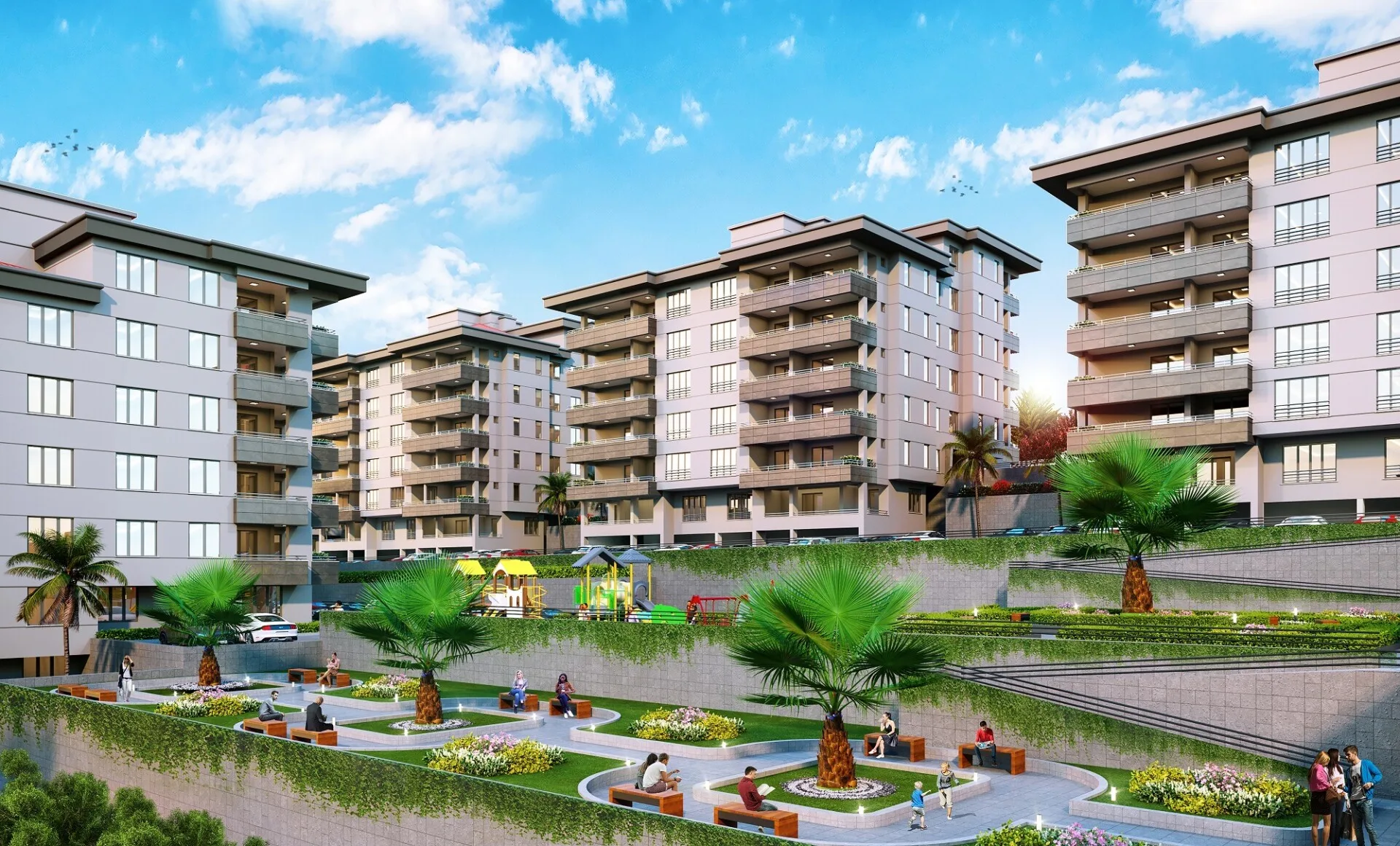 Gaziantep Güneyşehir’de Bin 360 Konut ve 67 İş Yeri İçin Temel Atıldı 