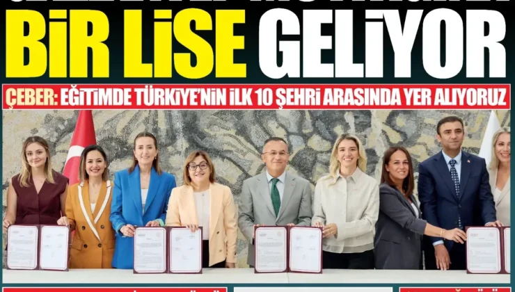 GAZİANTEP MUTFAĞINA BİR LİSE GELİYOR