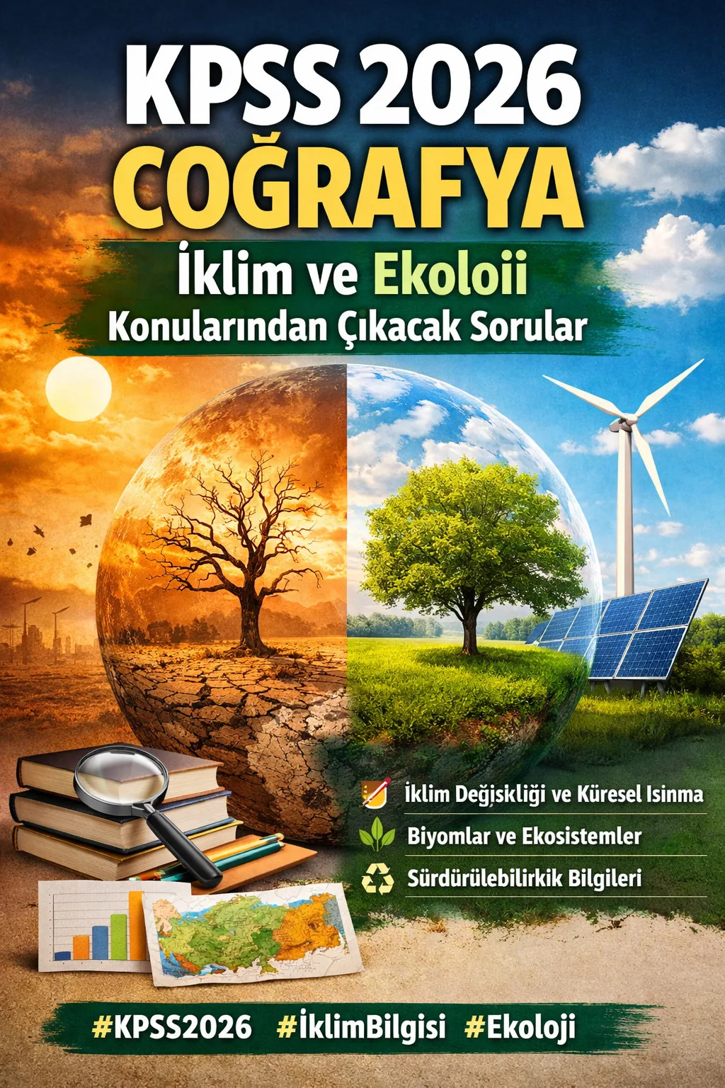 KPSS 2026 Coğrafya: İklim ve Ekoloji konularından çıkacak sorular KPSS 2026 Coğrafya: İklim ve Ekoloji konularından çıkacak sorular