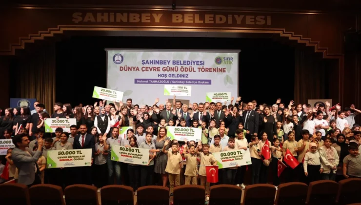 Gaziantep’te çevreci okullara ödül yağmuru