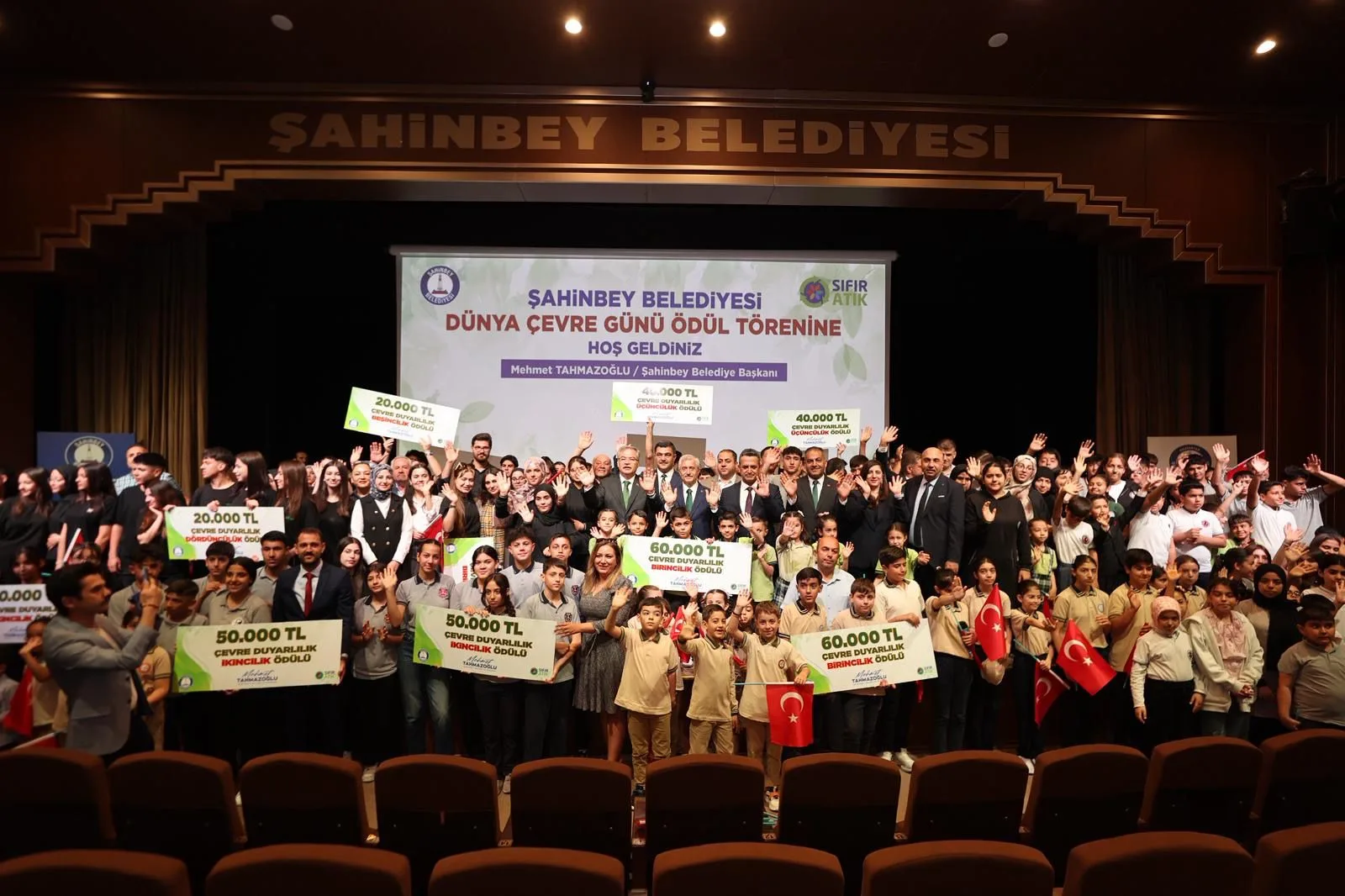 Gaziantep’te çevreci okullara ödül yağmuru